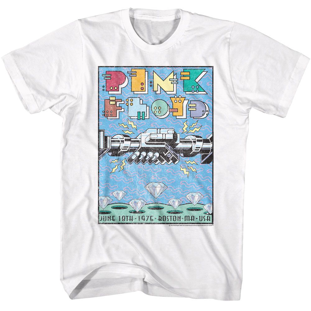 Pink Floyd - Poster - American Classics - Solid White Adult Short Sleeve T-Shirt