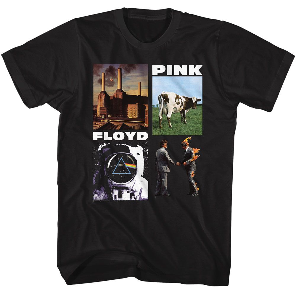 Pink Floyd - Photos - American Classics - Solid Black Adult Short Sleeve T-Shirt