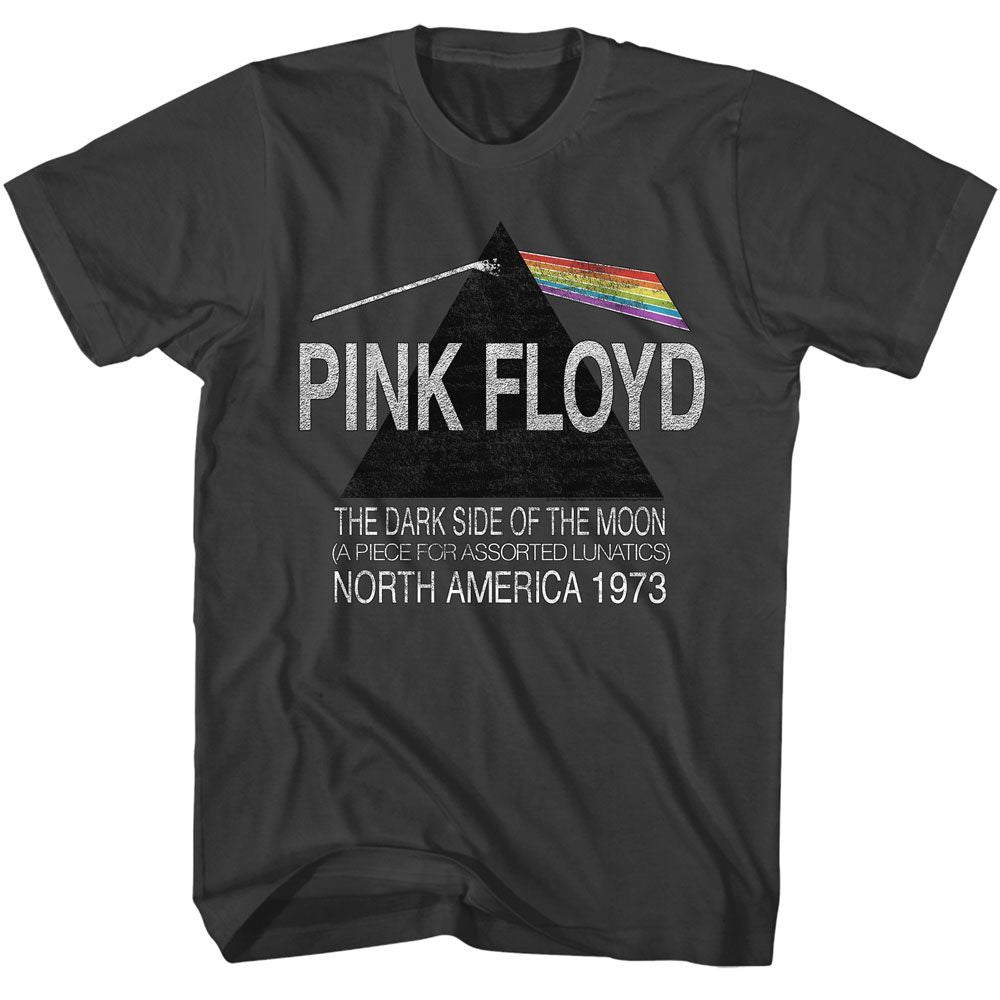 Pink Floyd - North America 1972 - American Classics - Solid Gray Adult Short Sleeve T-Shirt