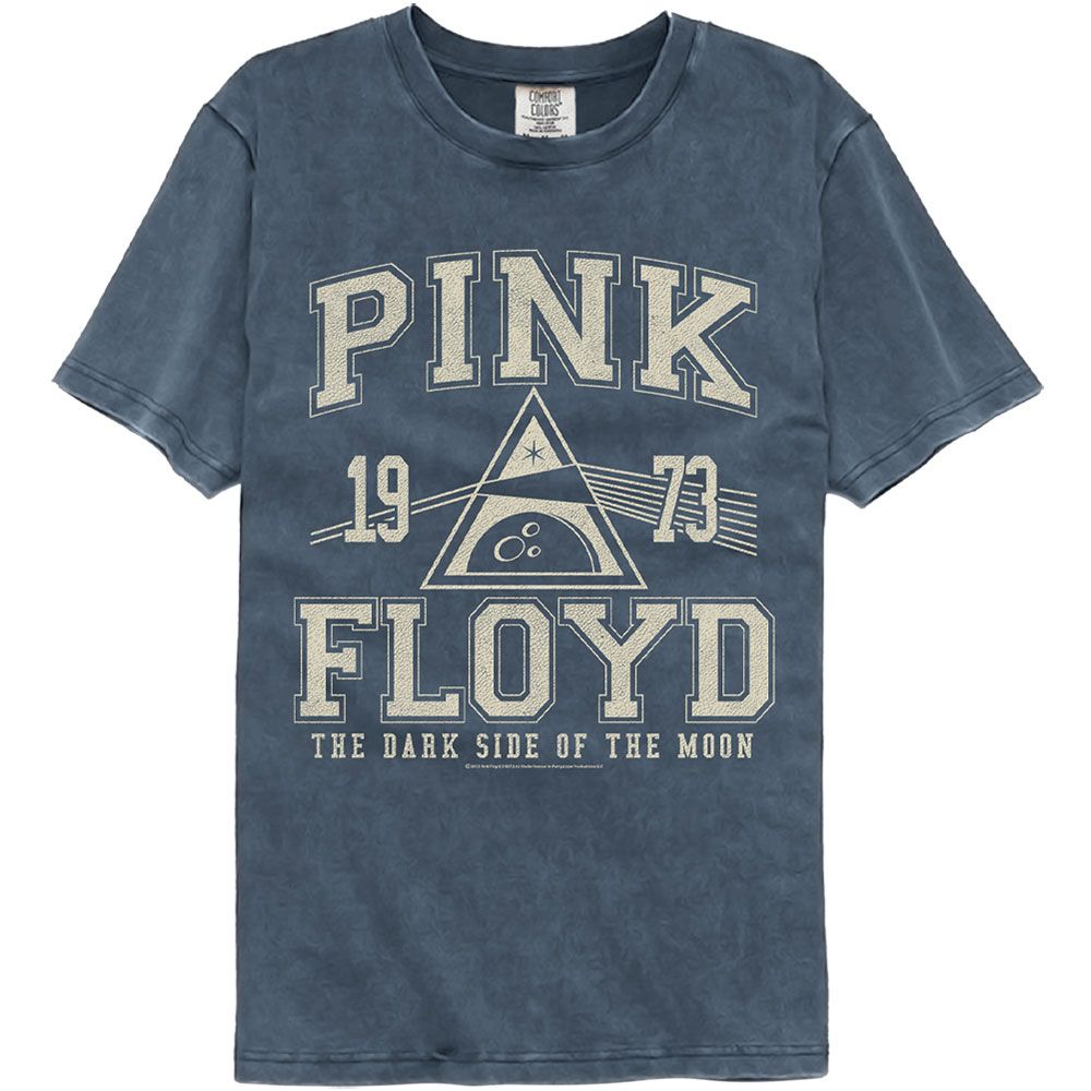 Pink Floyd 1973 The Dark Side Of The Moon Athletic Officially Licensed Adult Short Sleeve Comfort Color T-Shirt