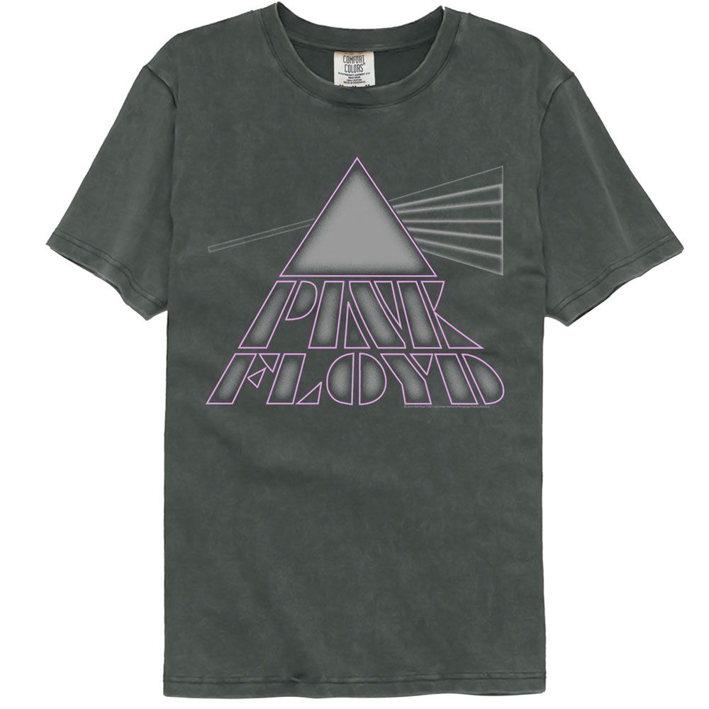 Pink Floyd - Ghost Prism - American Classics - Solid Gray Adult Short Sleeve Comfort Color T-Shirt