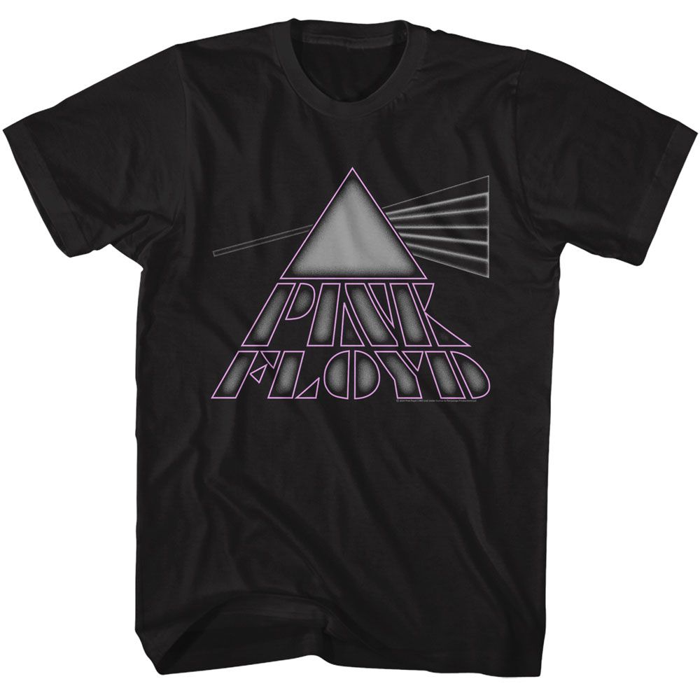 Pink Floyd - Ghost Prism - American Classics - Solid Black Adult Short Sleeve T-Shirt