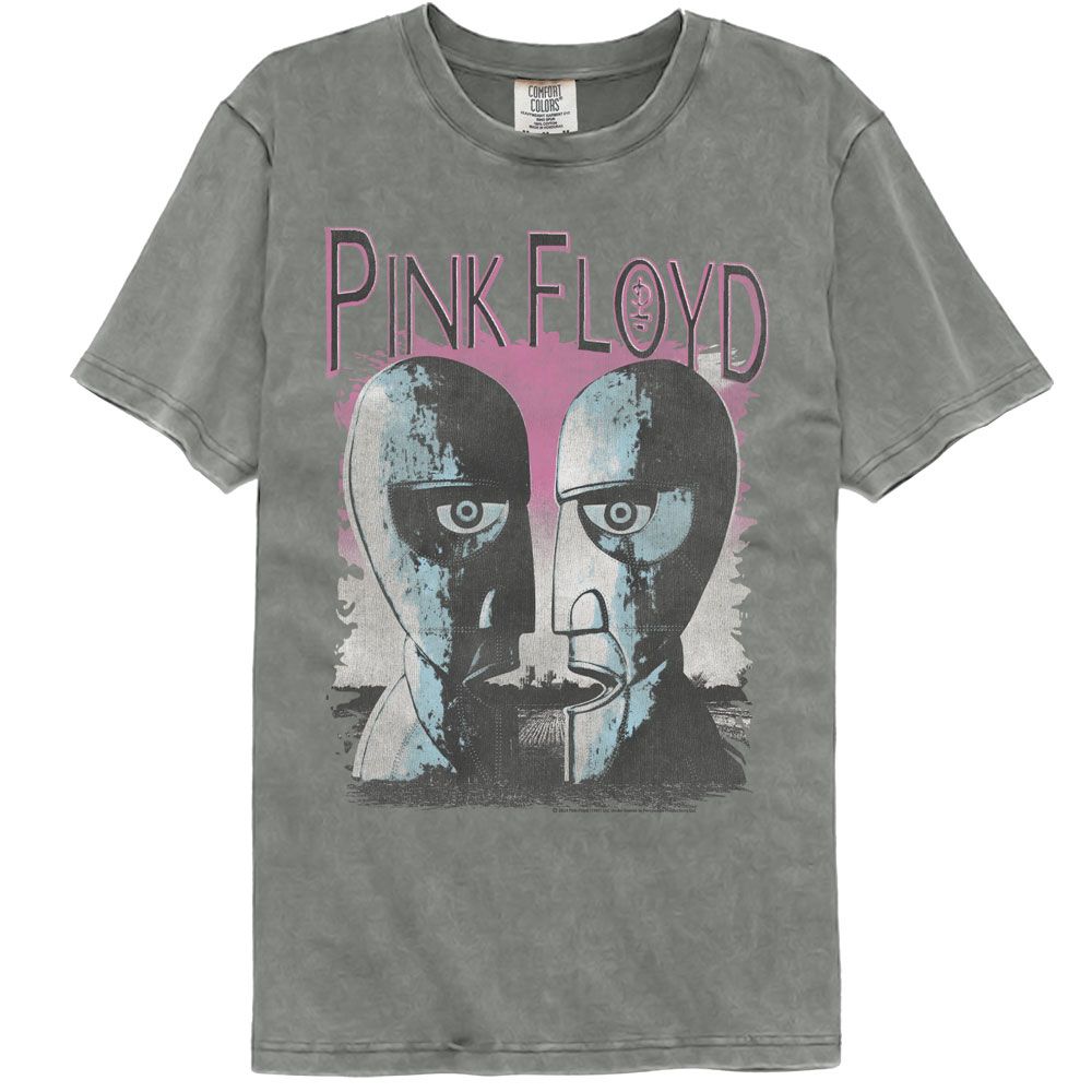 Pink Floyd - Division Bell Heads - American Classics - Solid Gray Adult Short Sleeve Comfort Color T-Shirt