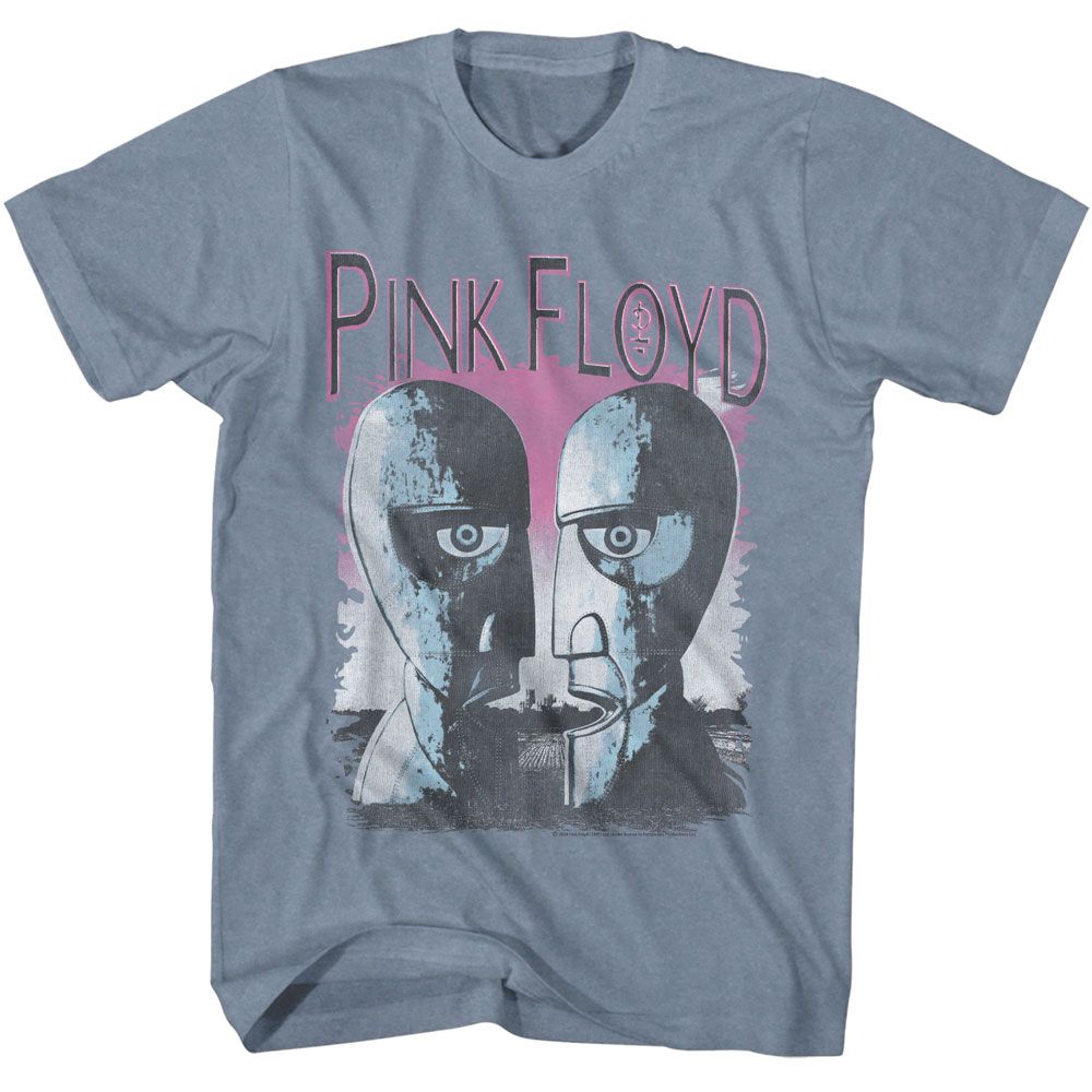 Pink Floyd Division Bell Heads Officially Licensed Adult Short Sleeve T-Shirt