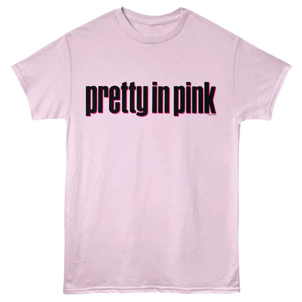 Pretty In Pink - Logo - Pink - Front Print Solid Adult Unisex Short Sleeve T-Shirt