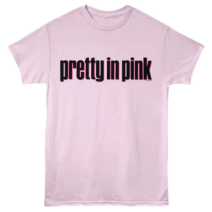 Pretty In Pink - Logo - Pink - Front Print Solid Adult Unisex Short Sleeve T-Shirt