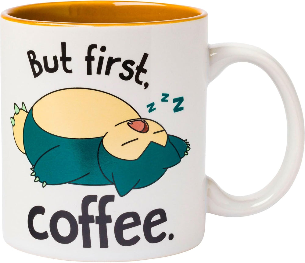 Nintendo Pokemon Snorlax But First Coffee Mug 20 Ounces