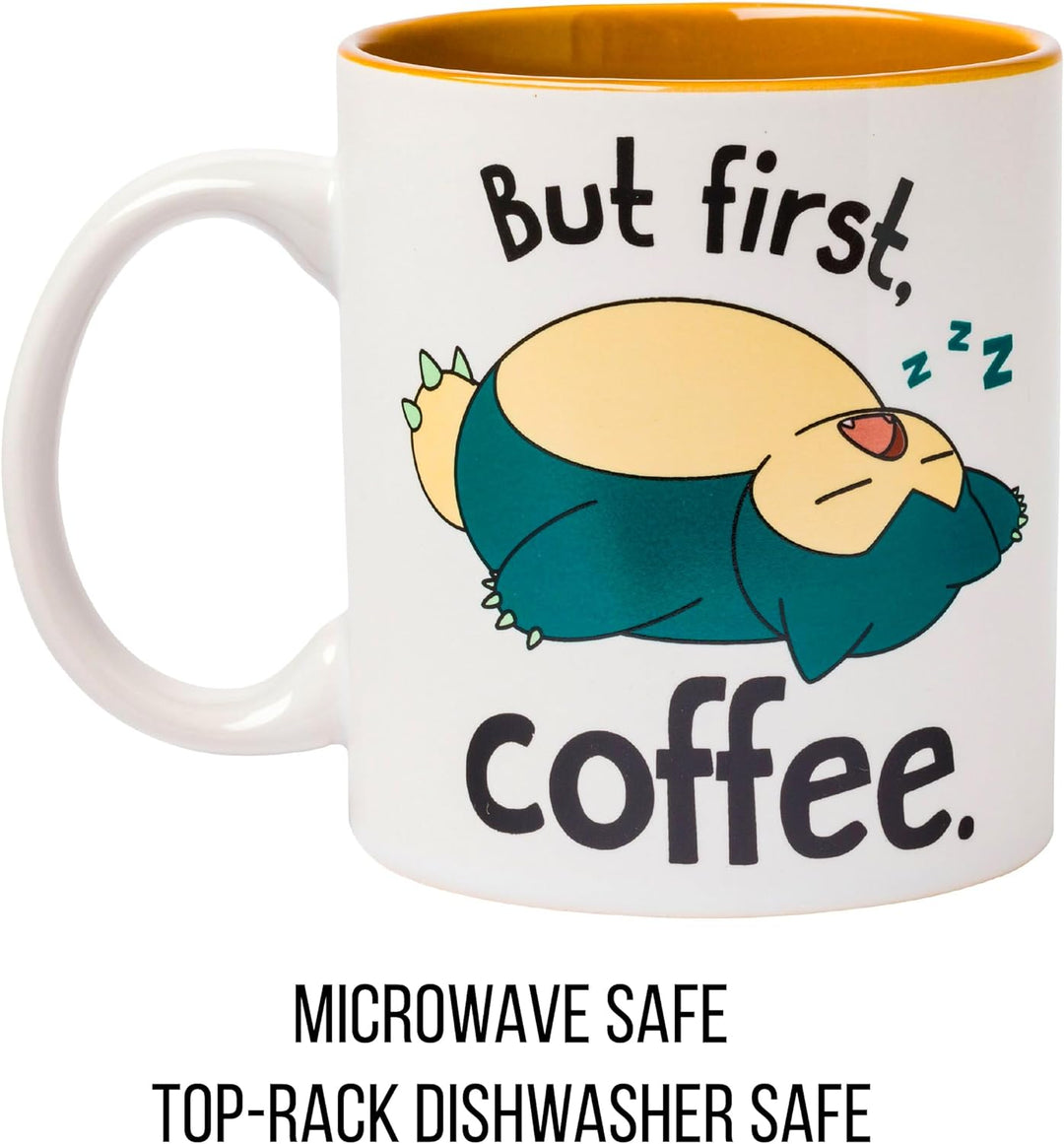 Nintendo Pokemon Snorlax But First Coffee Mug 20 Ounces