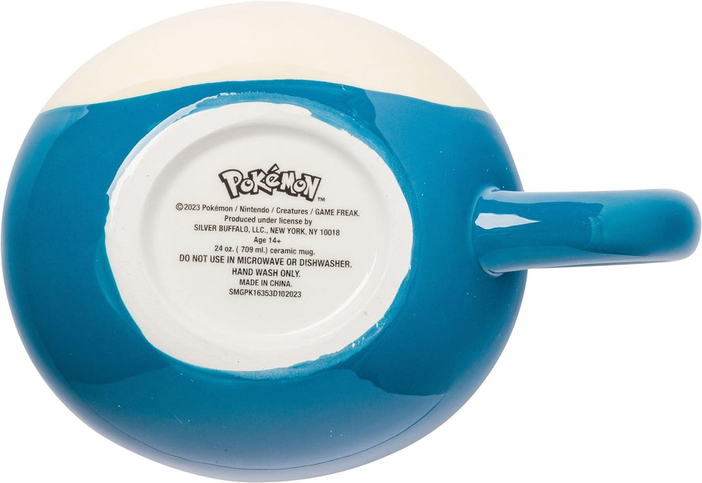 Nintendo Pokemon Snorlax Face Ceramic 3D Sculpted Mug 20 Ounces