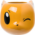 Silver Buffalo - Pokemon - Eevee Head Wink - 20 oz 3D Sculpted Mug