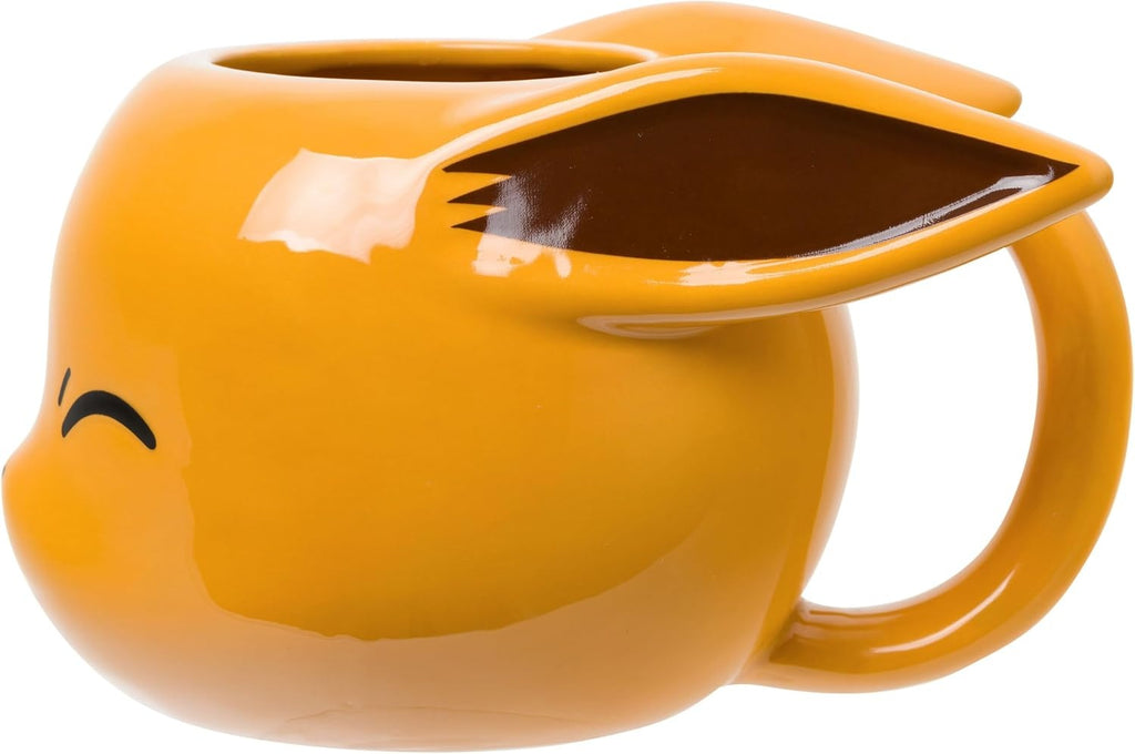 Silver Buffalo - Pokemon - Eevee Head Wink - 20 oz 3D Sculpted Mug