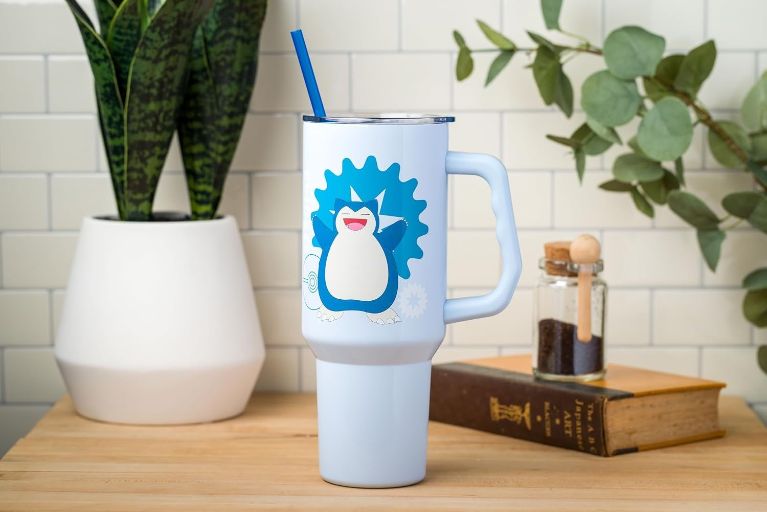 Silver Buffalo - Pokemon - Snorlax Icon Type - 40 oz Stainless Steel Tumbler