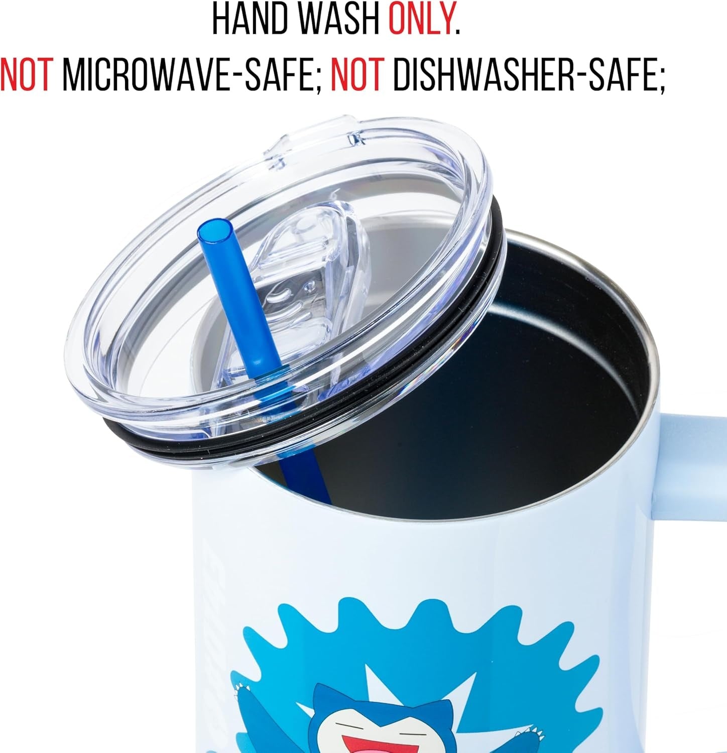 Silver Buffalo - Pokemon - Snorlax Icon Type - 40 oz Stainless Steel Tumbler