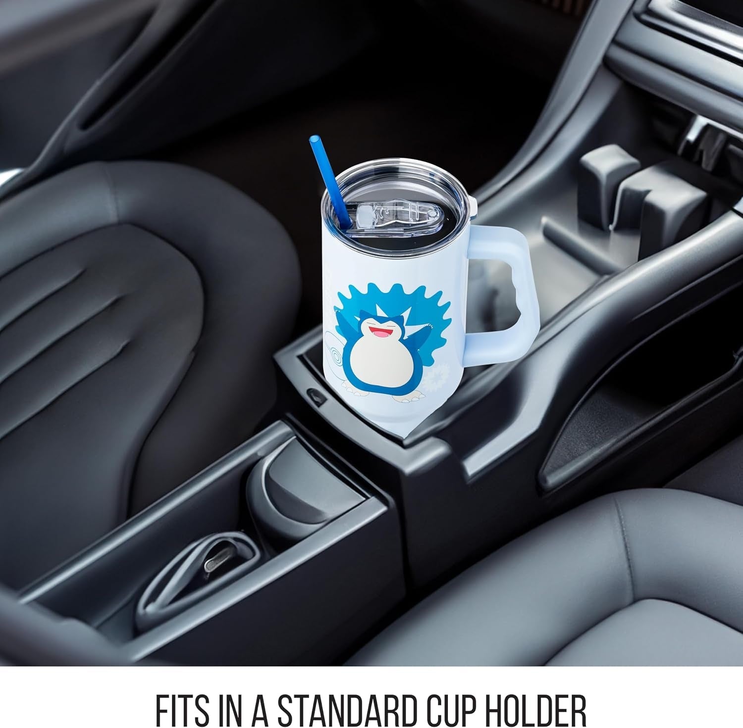 Silver Buffalo - Pokemon - Snorlax Icon Type - 40 oz Stainless Steel Tumbler