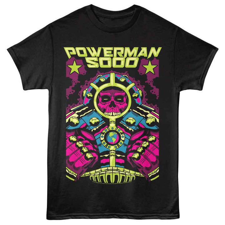 Powerman 5000 - Galactic Guy - Solid Adult Unisex Short Sleeve T-Shirt - Black