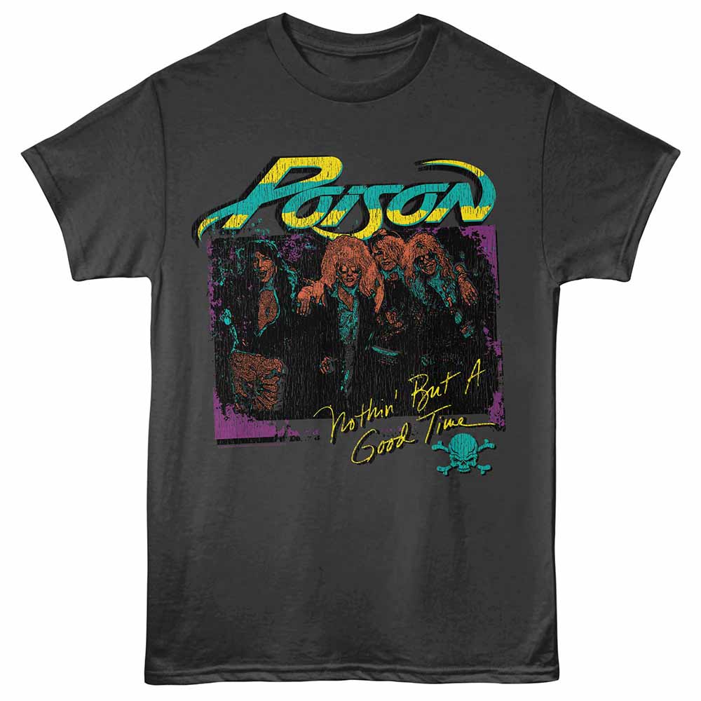 Poison - Nuthin But - Adult Unisex Short Sleeve T-Shirt - Smoke