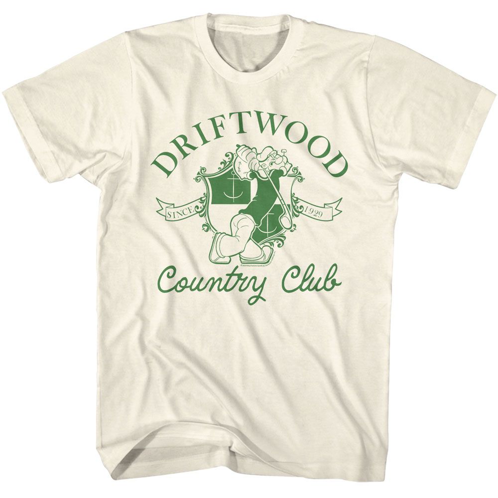 Popeye - Driftwood Country Club - American Classics - Adult Short Sleeve T-Shirt