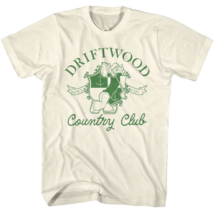 Popeye - Driftwood Country Club - American Classics - Adult Short Sleeve T-Shirt