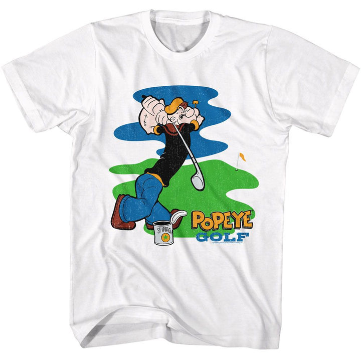 Popeye - Pop Golf - American Classics - Adult Short Sleeve T-Shirt