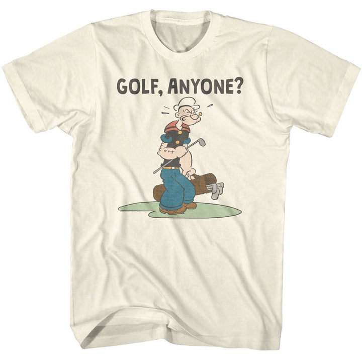 Popeye - Golf Anyone - American Classics - Adult Short Sleeve T-Shirt