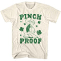 Popeye - Pinch Proof - American Classics - Solid Off-White Adult Short Sleeve T-Shirt