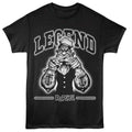 Popeye - Legend - Front Print Adult Short Sleeve Solid T-Shirt - Black