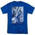 Power Rangers - Blue Ranger Deco - Adult Unisex Short Sleeve T-Shirt - Blue