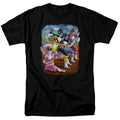 Power Rangers - Impressionist Rangers - Adult Unisex T-Shirt - Black