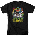 Power Rangers - Dino Lightning - Adult Unisex Short Sleeve T-Shirt - Black