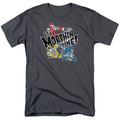 Power Rangers - Panels - Adult Unisex Short Sleeve T-Shirt - Gray