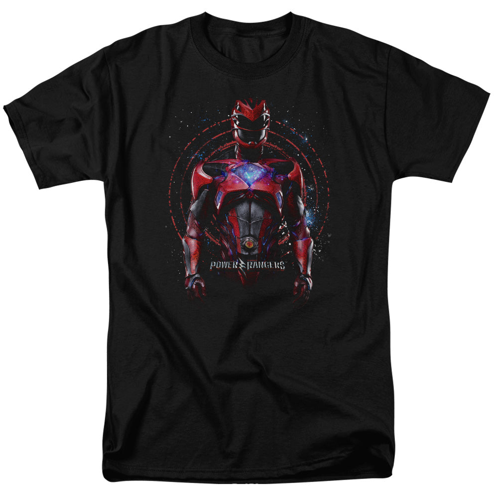 Power Rangers - Red Ranger - Adult Unisex Short Sleeve T-Shirt - Black