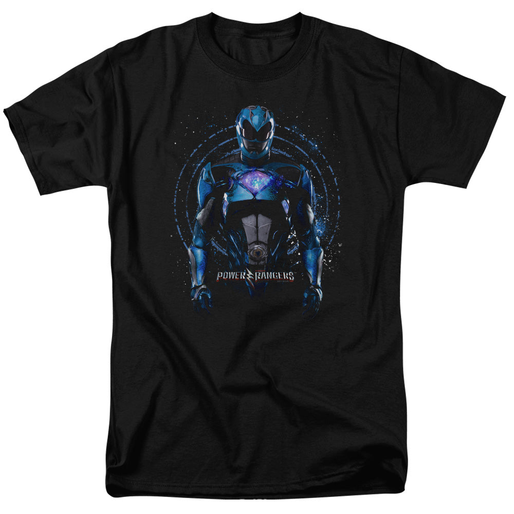 Power Rangers - Blue Ranger - Adult Unisex Short Sleeve T-Shirt - Black