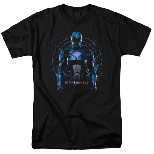 Power Rangers - Blue Ranger - Adult Unisex Short Sleeve T-Shirt - Black