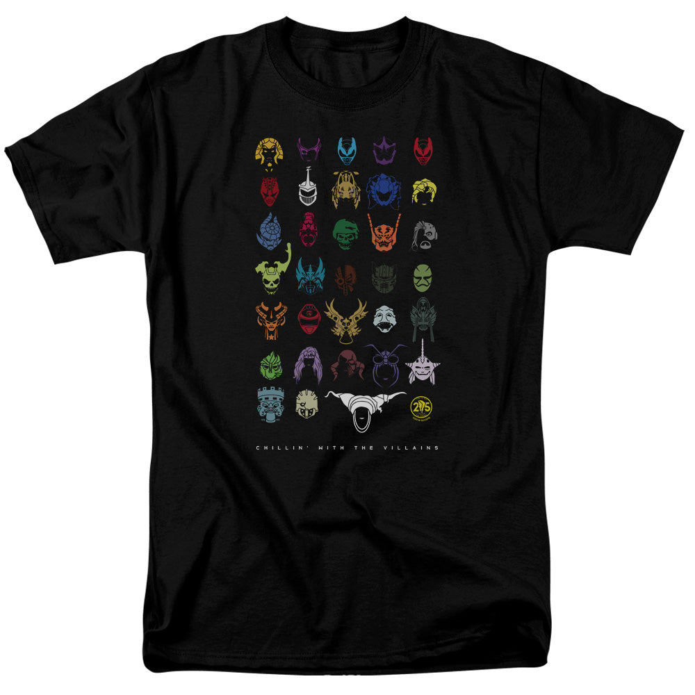 Power Rangers - Villians - Adult Unisex Short Sleeve T-Shirt - Black