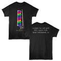 Rainbow Bar And Grill - Tall Sign - 2-Sided Print Adult Short Sleeve Solid T-Shirt - Black
