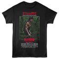Rambo - First Blood Jungle Poster - Black - Front Print Solid Adult Unisex Short Sleeve T-Shirt