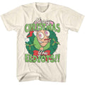 Ren And Stimpy - Merry Christmas Eediots - American Classics - Solid Off-White Adult Short Sleeve T-Shirt