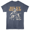 Riley Green - Midnight - Front Print Adult Short Sleeve Heather T-Shirt - Navy Heather