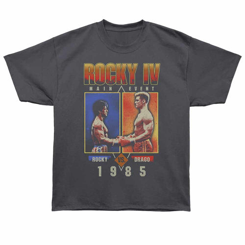 Rocky - Faded Main Event - Bronx Oversized Short Sleeve T-Shirt - Front Print - Gray