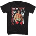 Rocky - Three Photos Collage - American Classics - Solid Black Adult Short Sleeve T-Shirt