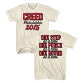 Rocky - One Step One Punch - American Classics - Solid Off-White Adult Short Sleeve T-Shirt