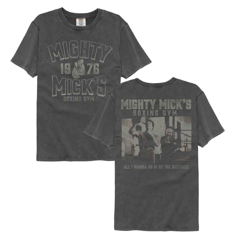 Rocky - Mighty Micks Boxing - American Classics - Solid Gray Adult Short Sleeve Comfort Color T-Shirt