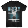Rocky - The Champ - Officially Licensed - Black Solid Front Print Adult Short Sleeve T-Shirt