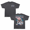 Rocky - Lightning Chrome - Bronx Oversized Short Sleeve T-Shirt - Front & Back Print - Gray