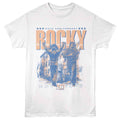 Rocky - 50th Anniversary - Front Print Solid Adult Short Sleeve T-Shirt - White
