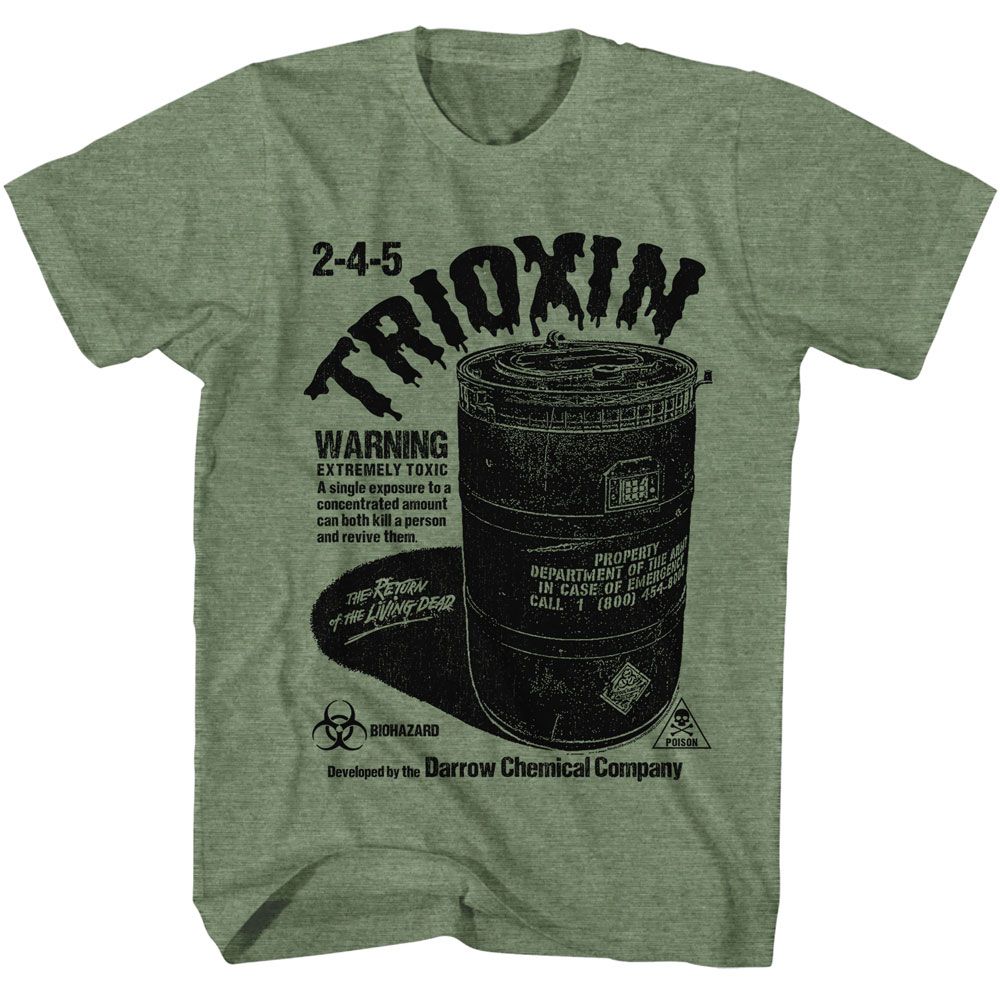 Return Of The Living Dead 2 4 5 Trioxin Officially Licensed Adult Short Sleeve T-Shirt