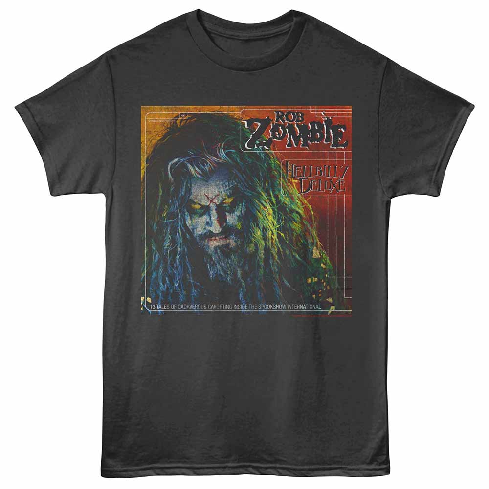 Rob Zombie - Hellbilly Cover - Adult Unisex Short Sleeve T-Shirt - Smoke