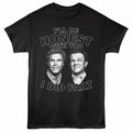 Step Brothers - Step Bros Honest Fart - Front Print Adult Short Sleeve Solid T-Shirt - Black