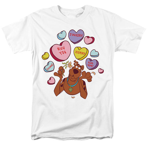 Scooby-Doo! - Valentine's Day Heart Candy - Adult Unisex T-Shirt - White