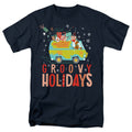 Scooby-Doo! - Goovy Holidays Christmas - Adult Unisex T-Shirt - Blue